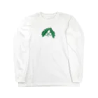 イラスト MONYAAT のわけわかめ　WAKEWAKAME M ロングスリーブTシャツ