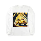 雑貨屋猫布団の黄色の外車 Long Sleeve T-Shirt