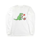 seki_takoyakiのほのうを楽しむキョウリュウくん Long Sleeve T-Shirt