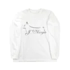 ORCATのI Love Corgis （ロゴブラック） ロングスリーブTシャツ
