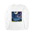 AI Design Labのエモい月灯り Long Sleeve T-Shirt