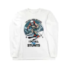 Stylo TeeのI'm Still Here Because I Do All My Stunts Long Sleeve T-Shirt