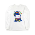 しぜんとあそんでるのの舞妓さん(紺) Long Sleeve T-Shirt