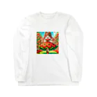 bottaの可愛い、トマト、リコピン Long Sleeve T-Shirt