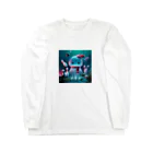 bottaの可愛い、クラゲ、ボーリング Long Sleeve T-Shirt