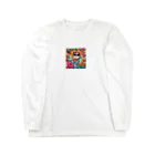 えいゆショップのスナフキ猫くん Long Sleeve T-Shirt