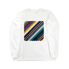 BobkachieeLennonのボーダー斜めA Long Sleeve T-Shirt