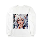 巫女スタぐらむのもふもふの美少女甘える Long Sleeve T-Shirt