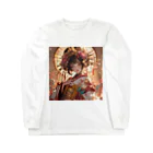 AQUAMETAVERSEの桜の庭園に咲く、黄金の姫君 Marsa 106 Long Sleeve T-Shirt