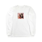 Y m @Y's shopの猫とマカロン Long Sleeve T-Shirt