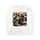 the blue seasonの疾風を切るレトロレーサー Long Sleeve T-Shirt