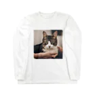 猫ちゃんとベタちゃん♪の癒しの猫グッズ♪ ロングスリーブTシャツ