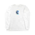 ショップたかぞーの波乗りネコ Long Sleeve T-Shirt