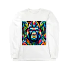 1682HOHETOのグラフィックゴリラ Long Sleeve T-Shirt