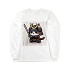 にゃんラボの武士にゃんこ Long Sleeve T-Shirt