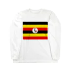 お絵かき屋さんのウガンダの国旗 ロングスリーブTシャツ