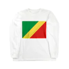 お絵かき屋さんのコンゴ共和国の国旗 Long Sleeve T-Shirt