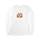 iota01の食欲旺盛なかわいいハムスター Long Sleeve T-Shirt