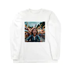 yuyuu_youtubeの笑顔の少女 Long Sleeve T-Shirt