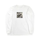 konyuの白黒恐竜 Long Sleeve T-Shirt