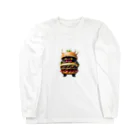 AI妖怪大図鑑のトリプル肉厚ビーフバーガー妖怪　バグドガルド Long Sleeve T-Shirt