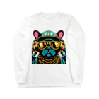 papi&biaのラッパーフレンチブルドッグ Long Sleeve T-Shirt