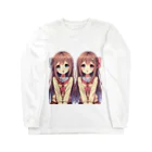 seigi2oo2の愛らしい可愛い双子の姉妹 Long Sleeve T-Shirt