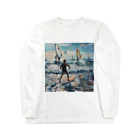 AQUAMETAVERSEのsupとwindsurfingレース　エンジェル717 2065 Long Sleeve T-Shirt