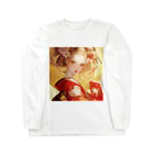 AQUAMETAVERSEの金の光に輝く赤い姫 Marsa 106 Long Sleeve T-Shirt