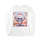 dreamy-designのLOVE&PEACE　シロテナガザルくん Long Sleeve T-Shirt