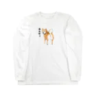 豆腐メンタルおばさんとイヌネコさんの呼ばれた気がする柴犬さん Long Sleeve T-Shirt