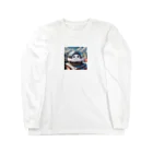 AI妖怪大図鑑の天体観測妖怪　バンポン Long Sleeve T-Shirt