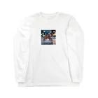 NAOSANの気まぐれ屋の探検中のカニ Long Sleeve T-Shirt