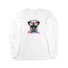 Shades DOGのパグ（A） Long Sleeve T-Shirt