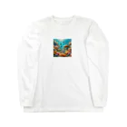 koucheru"s shopのカメの遊び Long Sleeve T-Shirt