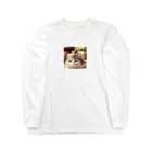 Cartoonの猫とハムスター仲良し Long Sleeve T-Shirt