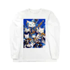 AQUAMETAVERSEの猫の吹奏楽団　なでしこ1478 Long Sleeve T-Shirt