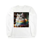 Creation CATの虹色CAT Long Sleeve T-Shirt