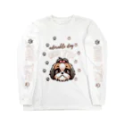 furebuhi　clubのadorable dog　SHIH TZU　（シーズー） ロングスリーブTシャツ