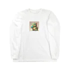 ganeshaのおもちゃの球体を持つかわいいカメ Long Sleeve T-Shirt