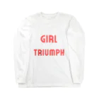 あい・まい・みぃのGirl Triumph-女性の勝利や成功を表す言葉 ロングスリーブTシャツ