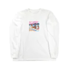 Chama's shopのビーチアニマル Long Sleeve T-Shirt