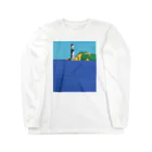 草加明良の灯台と海 Long Sleeve T-Shirt