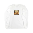 (^_^)はっぴーすまいるニコニコ『Happy Smile 2525』のチーズスマイル Long Sleeve T-Shirt