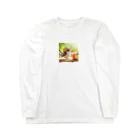 ソラノカナタの夏を満喫する小鳥 Long Sleeve T-Shirt