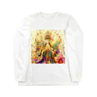 infinityblessing_artworldのInfinityBlessingArtWorld観音 ロングスリーブTシャツ