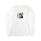 harumama04の子猫のキャラクターグッズです。 Long Sleeve T-Shirt