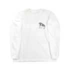 たぬきのアトリエの怒りのはりねずみ Long Sleeve T-Shirt