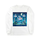 キャラクターズのキラキラ夜景飛行くん Long Sleeve T-Shirt