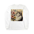 猫の世界のアールヌーボーな猫ちゃぁぁん Long Sleeve T-Shirt